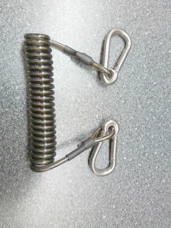 不鏽鋼+鋼纜   失手纜繩-防止貴重器材遺失