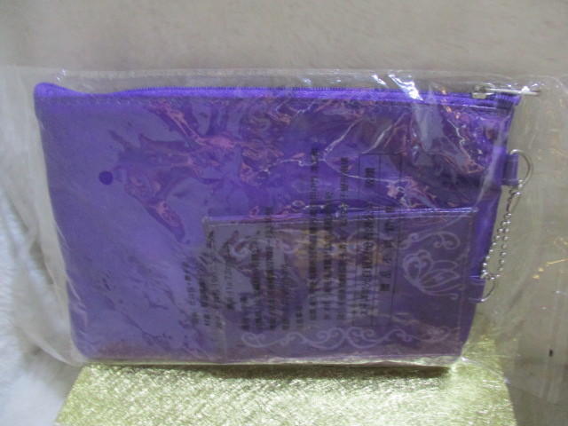 【時尚包】 全新 紫色安娜蘇 ANNA SUI 華麗時尚包夾組 (化妝包＋票卡夾) 約18*12.5公分