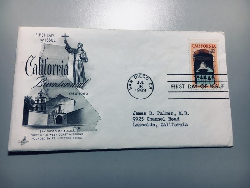 美國首日封 1969 California Bicentennial