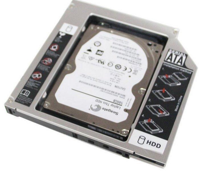 通用型 9.5mm 12.7mm SATA第二顆硬碟托架/ 筆電光碟機轉接硬碟盒/SATA3