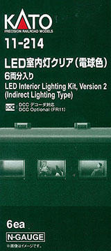 [玩具共和國] KATO 11-214 LED室内灯クリア(電球色)6両分入