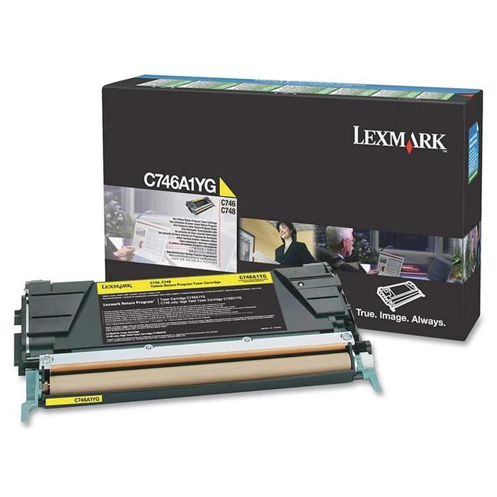 (C746A1YG)Lexmark原廠黃色碳粉匣 (6K)