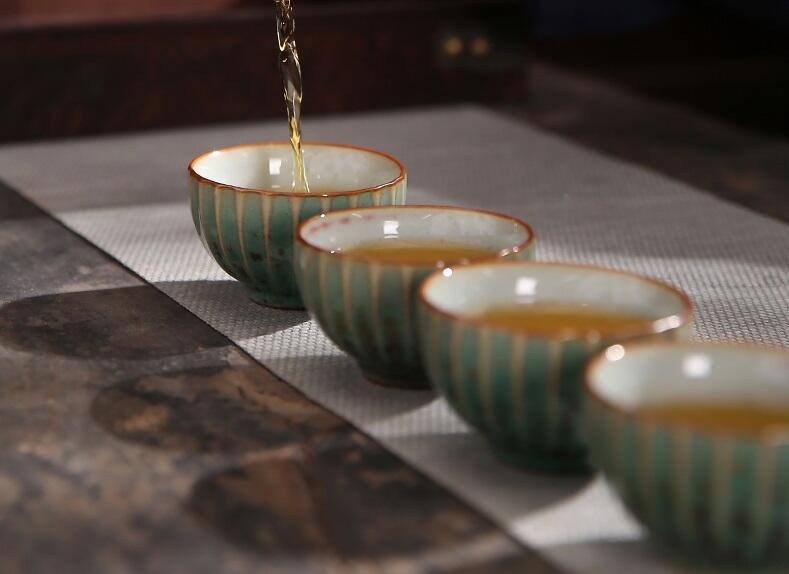 松石綠 品茗杯 泡茶杯 茶杯 鈞窯 內鄉貢瓷 窯變 釉燒 柴燒 茶壺 茶具 精工 泡茶壺