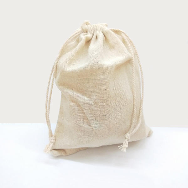 【winshop】A3971 棉麻束口袋-中 包裝袋 抽繩收納袋棉布袋 咖啡豆袋米袋 飾品袋 端午節香包袋 贈品禮品
