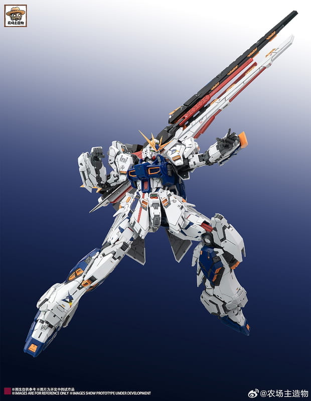 農場主造物1/100 福氣牛福岡牛RX-93 ν NU 福牛鋼財喵喵GK樣式招財哞牛