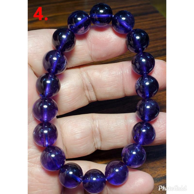 紫水晶 烏拉圭 手鍊 手環 手珠 11mm+ 天然 ❤水晶玉石特賣#C086-3