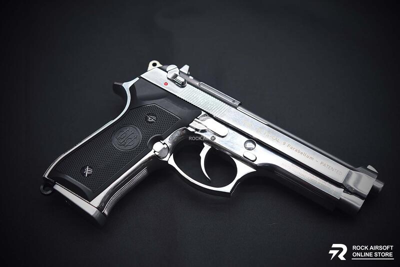 【磐石】送BB彈UMAREX 授權刻字 Beretta SRC M9 貝瑞塔全金屬瓦斯槍GBB手槍銀色-UMGSM9S | 露天市集 | 全台 ...