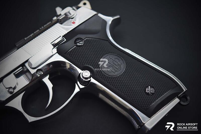 【磐石】送BB彈UMAREX 授權刻字 Beretta SRC M9 貝瑞塔全金屬瓦斯槍GBB手槍銀色-UMGSM9S | 露天市集 | 全台 ...