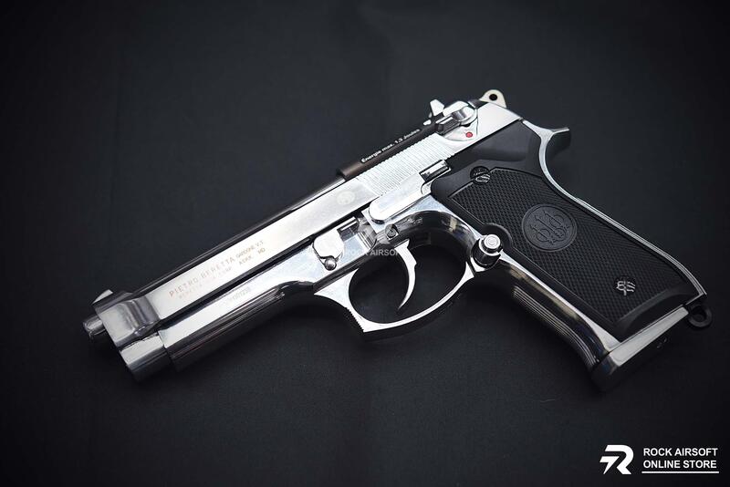 【磐石】送BB彈UMAREX 授權刻字 Beretta SRC M9 貝瑞塔全金屬瓦斯槍GBB手槍銀色-UMGSM9S | 露天市集 | 全台 ...