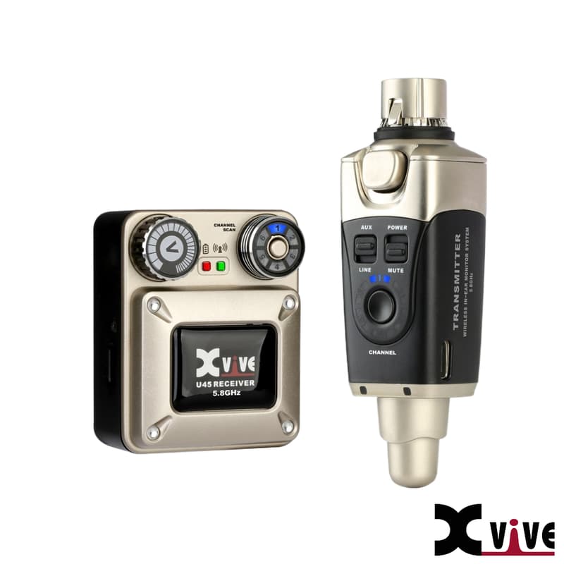 【又昇樂器.音響】Xvive U45 Wireless IEM System 入耳式無線監聽傳輸介面 5.8G