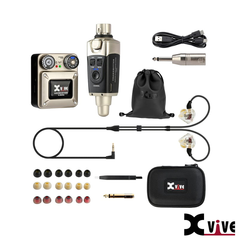 【又昇樂器.音響】Xvive U45 Wireless IEM System 入耳式無線監聽傳輸介面 5.8G