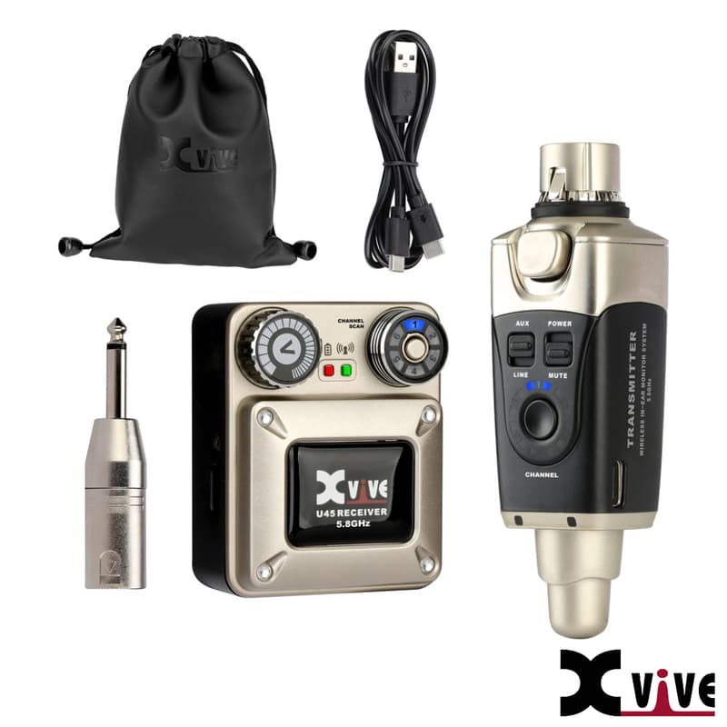 【又昇樂器.音響】Xvive U45 Wireless IEM System 入耳式無線監聽傳輸介面 5.8G