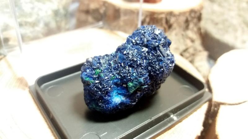 《威奇植礦》藍銅 孔雀石 共生原礦 (附標本盒)