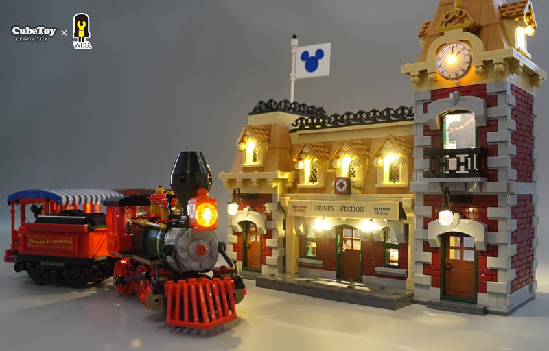 【CubeToy】WBS™ 樂高 LED 燈組 71044 迪士尼火車與火車站 專用包 - LEGO LED -