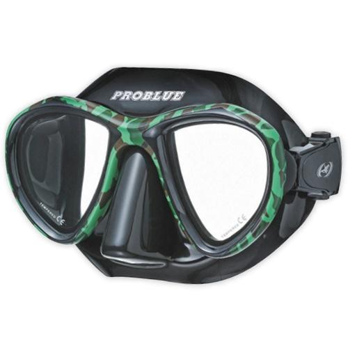 【潛水專家】problue 迷彩框矽膠雙面鏡 (MS-249B-Camo) 送除霧劑