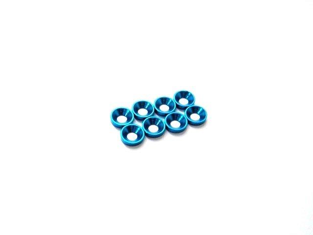 HIRO SEIKO 鋁合金 3mm 輕量化 鋁合金皿頭墊片 - 水藍 (#69879)