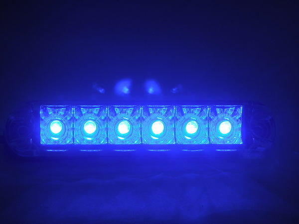 貨車 卡車零件 12V/24V 6顆 LED 照輪燈 巧克力燈大變身-藍