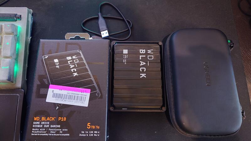 WD 黑標 P10 Game Drive 5TB 2.5吋電競行動硬碟 二手品 保固113/12/17