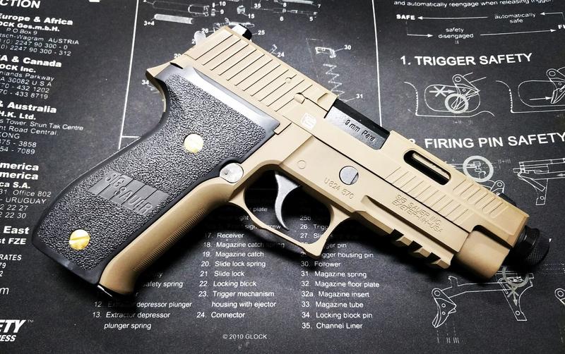 CERAKOTE 沙色  P226 SAI 鋁成槍 強殲高效能系統 （纖維塑料握柄）