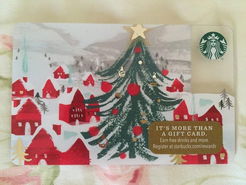 2016美國星巴克隨行卡/禮物卡Starbucks Gift Card溫馨聖誕款(Christmas2)限量款聖誕卡套組