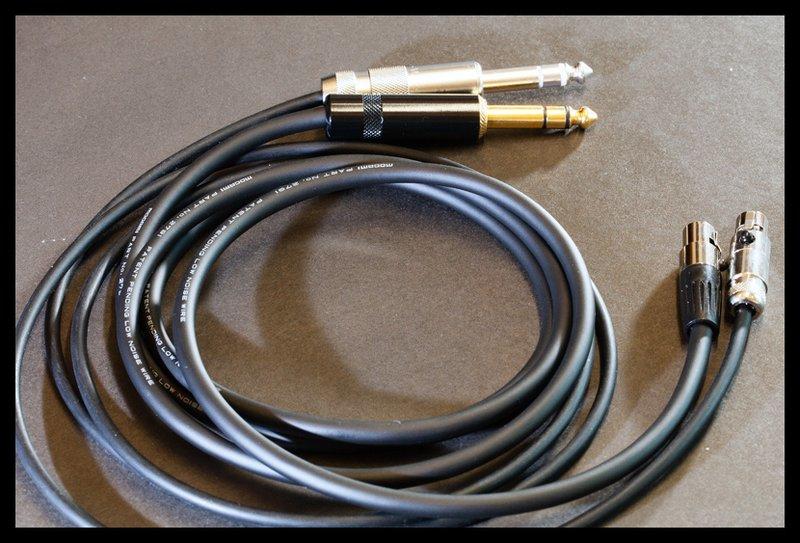 AKG K7XX K712 PRO 耳機升級線 調音焊錫使用 訂製miniXLR Neutrik REAN 鍍金端子任選