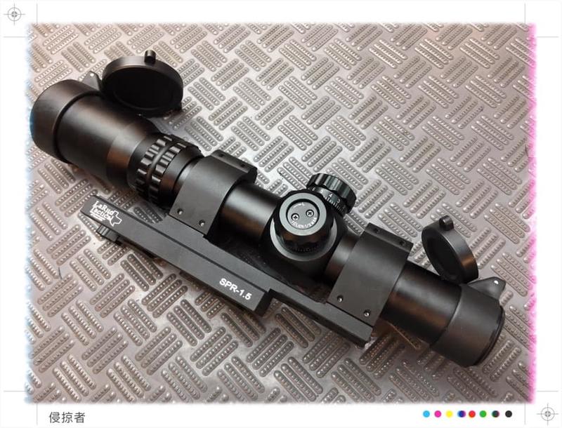 【侵掠者】Aim-O 1-4x24SE 高抗震紅綠光戰術短瞄/瞄準鏡-附SPR一體鏡座-NF電池蓋