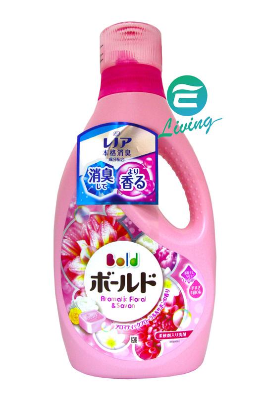 【易油網】【缺貨】日本BOLD 粉紅 花香味 罐裝洗衣精 柔軟精 P&G 寶僑 850g #52008
