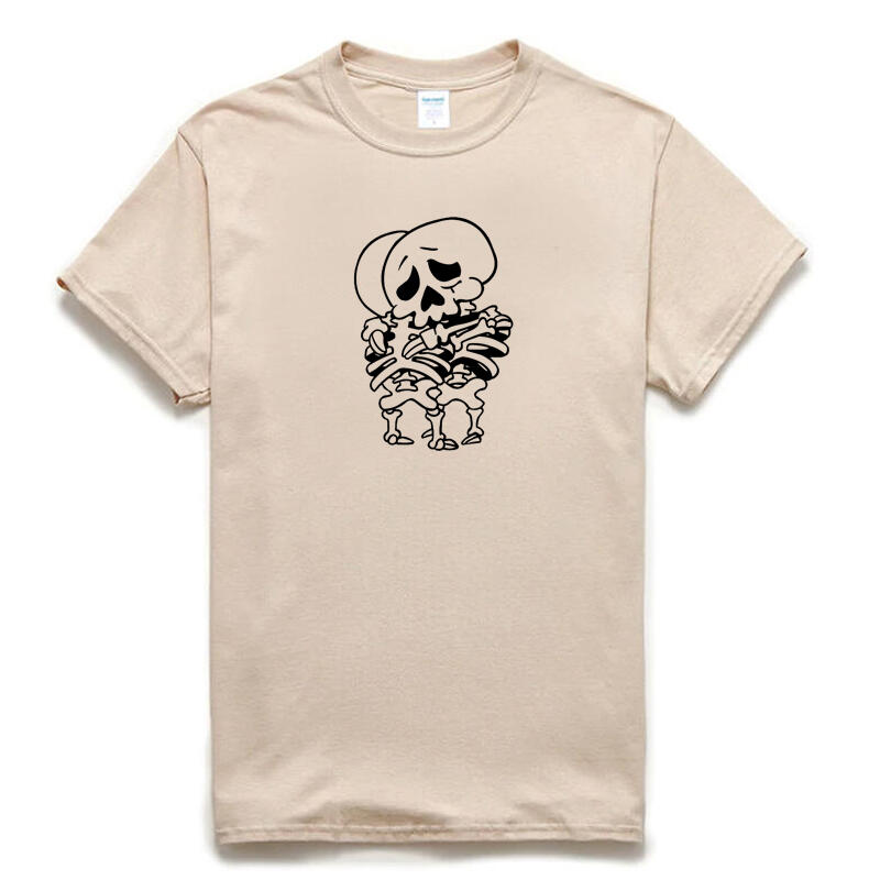 Skeleton hugs 短袖T恤 4色 歐美潮牌 骷髏  擁抱 設計 印花潮T