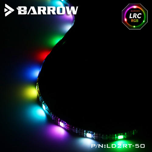 Barrow機箱內置極光5V RGB全彩打光條自粘軟燈帶防水型LD2RT
