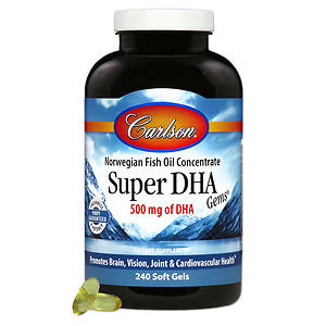 [預購] Carlson 挪威濃縮魚油超級DHA 1000mg 240粒 Super DHA Gems