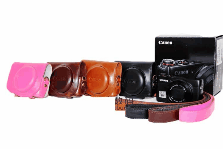 Canon G7X 專用二件式相機皮套(附贈背帶) / G7X相機包 G7X皮套 保護套 相機套