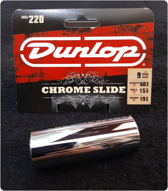 ♪♪學友樂器音響♪♪ Dunlop Chrome Slide 220 鍍鉻金屬滑音管 滑管 美國製