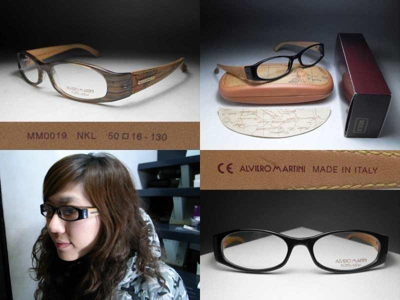 【信義計劃】ALVIERO MARTINI 地圖光學眼鏡 皮革鏡架 可配高度數小框  搭配地圖包皮鞋皮帶皮夾護照夾手錶