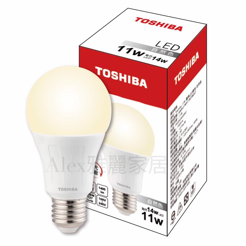 特價【Alex】TOSHIBA 東芝 高效廣角 LED 11W 14W 燈泡 全電壓 三種色溫