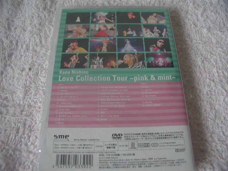 代購西野加奈Kana Nishino Love Collection Tour ~pink u0026 mint~DVD | 露天市集| 全台最大的網路購物市集