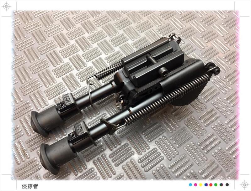 【侵掠者】M3 HARRIS軍版戰術腳架-20mm魚骨/腳架豆雙用版-VSR/AS01/T10/L96狙擊槍可以用