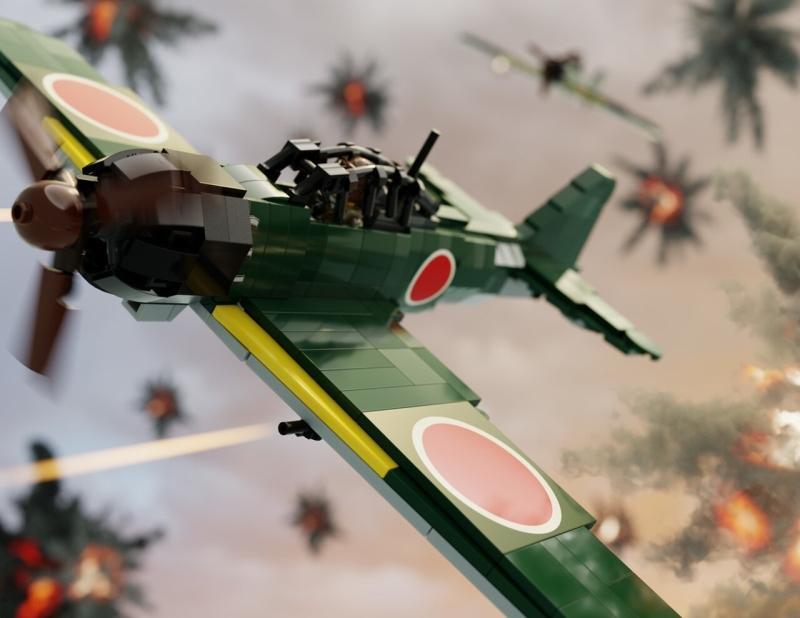 絕版現貨[正版Lego樂高/Brickmania設計出品]二戰日軍 A6M5 零式戰鬥機