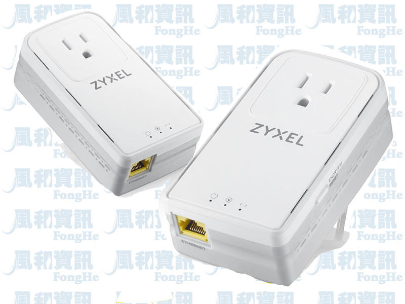ZyXEL PLA6456 G.hn 2400Mbps 電力線上網設備(含過濾插座-雙包裝)【風和資訊】