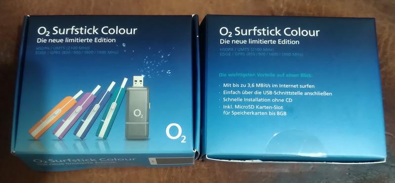 公司結束 未使用 O2 surfstick Colour HSDPA modem 3.6M 3.5G行動網卡