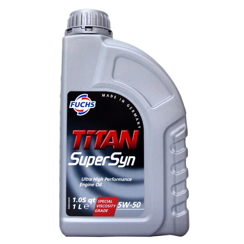 【易油網】FUCHS TITAN SuperSyn 5W50 合成機油