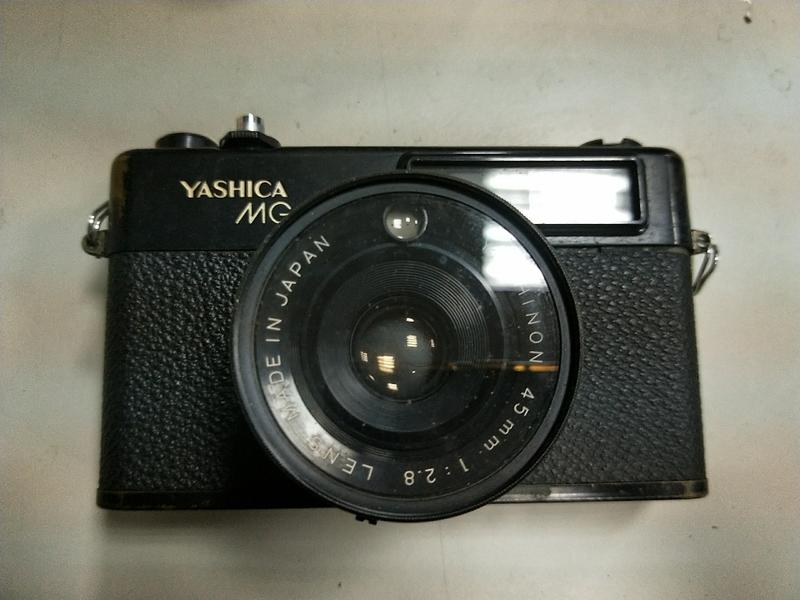 YASHICA MG1古董底片機械式單眼相機瑕疵或故障