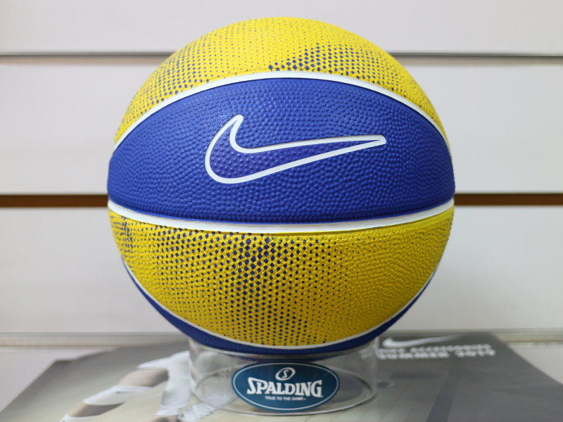 (布丁體育)NIKE MINI 3號 小籃球 黃藍 NKI0848703 幼童專用球 另賣 斯伯丁 MOLTEN 籃球