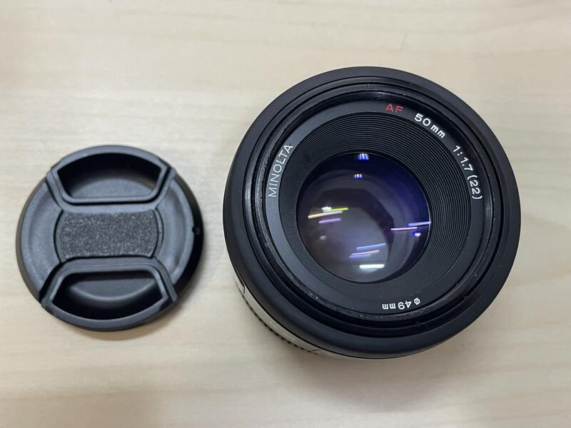 出清 Minolta AF 50mm F1.7 一代NEW版 大光圈人像鏡-Sony A接環