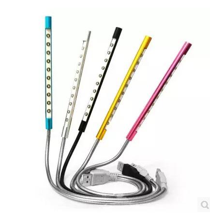 USB 彎管 高亮度 10顆LED 筆電 小夜燈/檯燈(鋁合金-手指觸碰開關) 