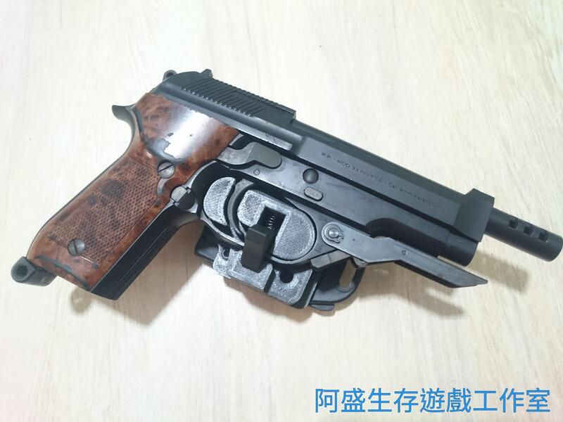 【阿盛生存遊戲工作室】BAT 087-1 KSC KWA M93R 右手 快拔槍套 腰掛版 3D列印