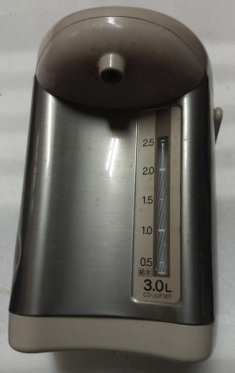 二手象印3公升微電腦電動熱水瓶CD-JUF30T(初步測試可以使用歡迎自取看物