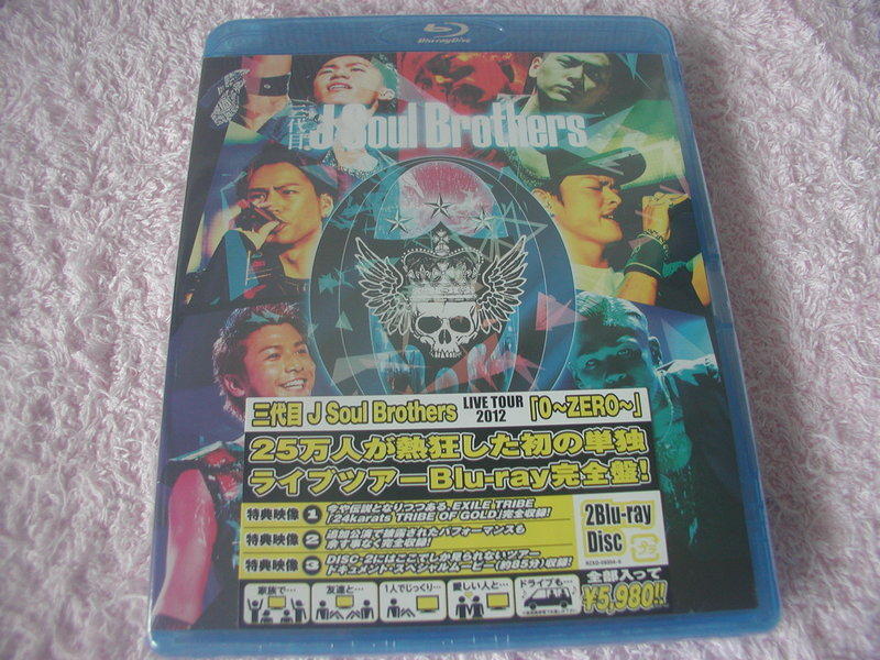 代購BD 三代目J Soul Brothers LIVE TOUR 2012 0~ZERO~ Blu-ray 日本