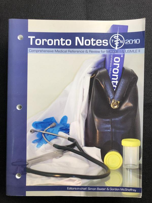 The Toronto Notes: Clinical Handbook 2010 (含口袋書)