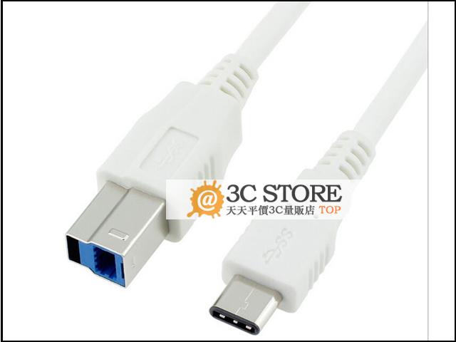 USB 3.1數據線 Type-C/USB3.0 BM連接線 打印機HUB適用 傳輸線 印表機打印線