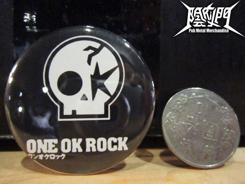 【陰府門 Pub Metal】One ok rock 搖滾 重金屬 樂團 胸章 徽章 別針 44mm